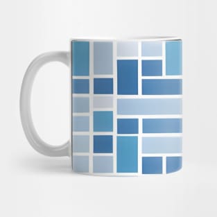 Blue geometric pattern Mug